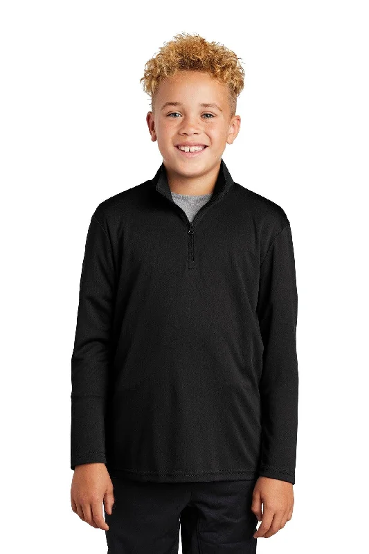 Sport-Tek  Youth PosiCharge  Competitor  1/4-Zip Pullover. YST357 Classic Zip Hoodie