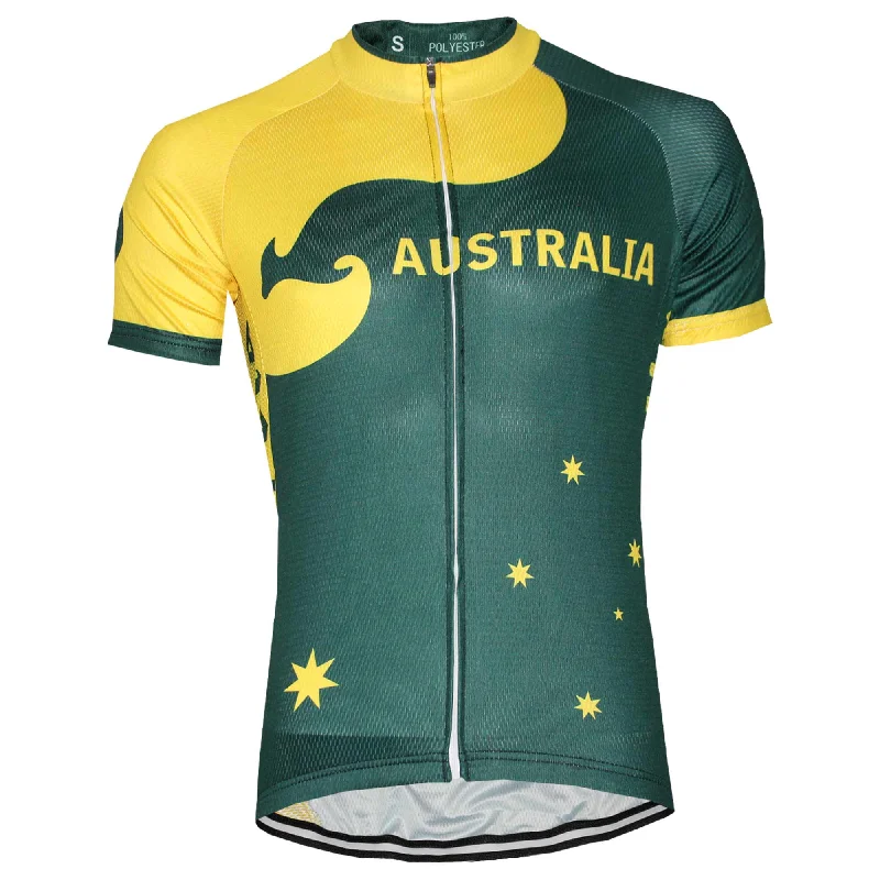 Australia Cycling Jersey Hoodie with Drawstrings