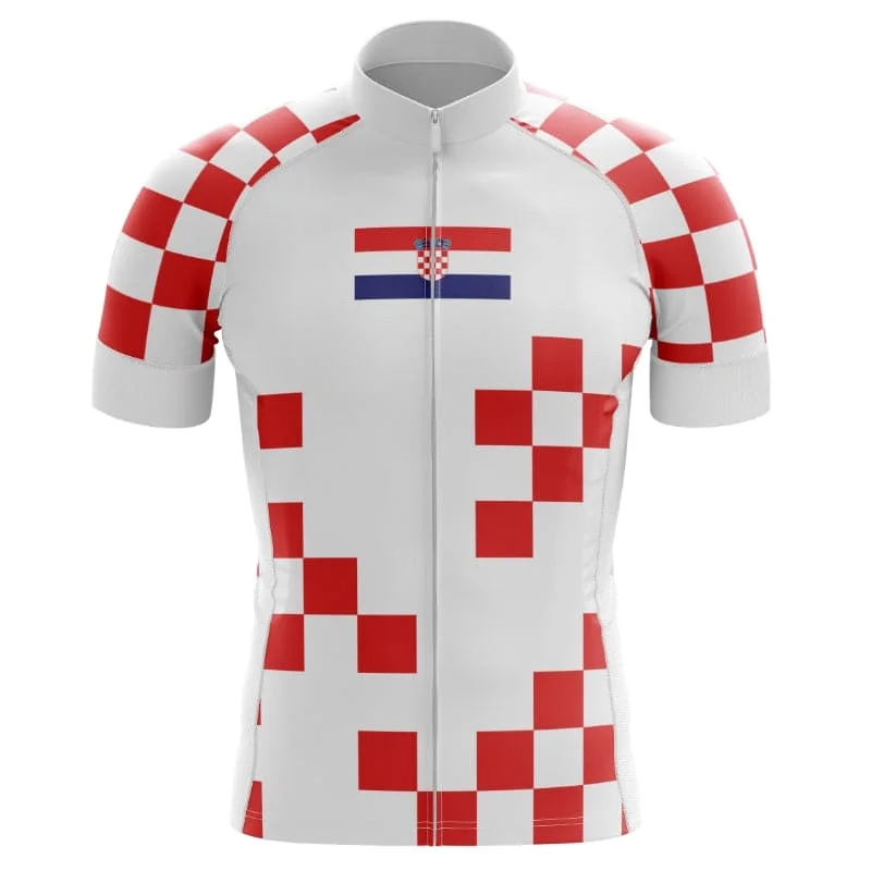 Croatia Cycling Jersey (2024 Football Inspired) Casual Hoodie Sweatshirt Look