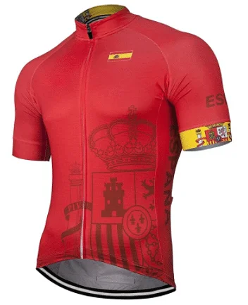 Spain Cycling Jersey Bold Hoodie Sweatshirt