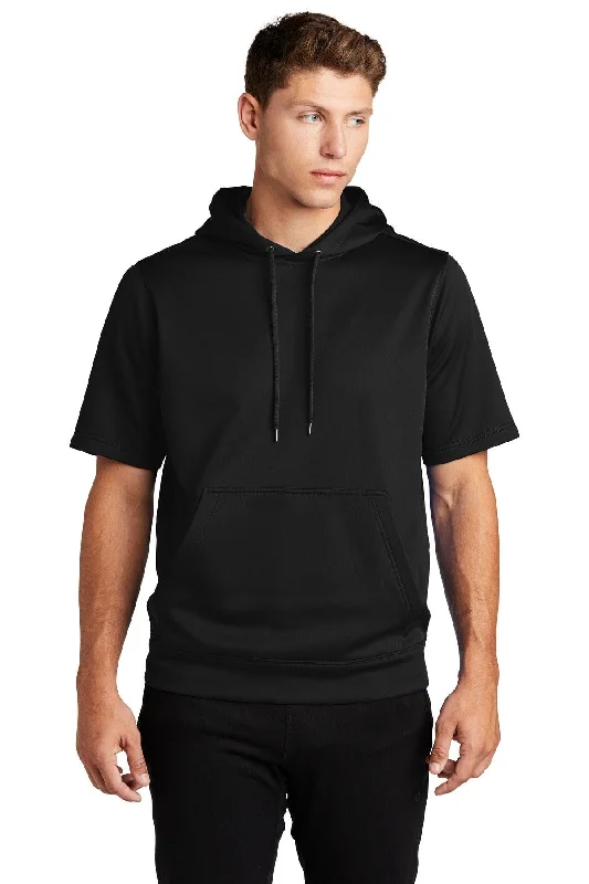 Sport-Tek  Sport-Wick  Fleece Short Sleeve Hooded Pullover. ST251 Elegant Hoodies & Sweatshirts