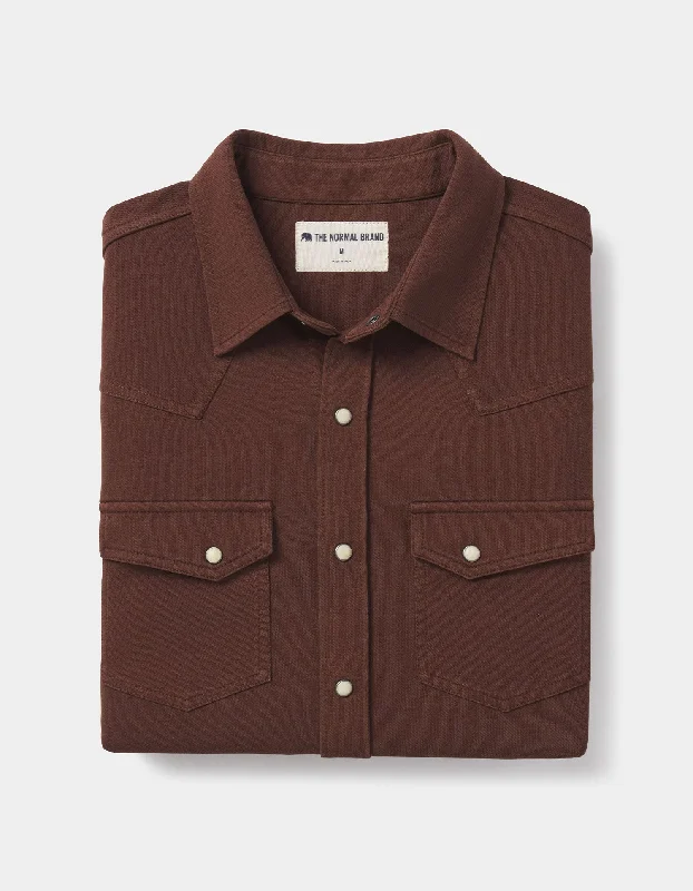 Tentoma Western Shirt in Chestnut