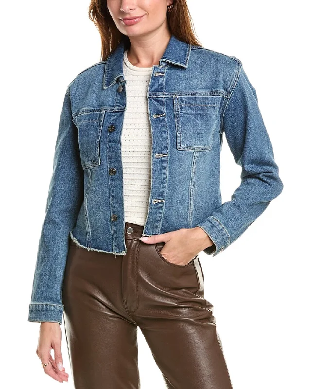 HUDSON Jeans Micro Crop Jacket Printed Blazers for Women