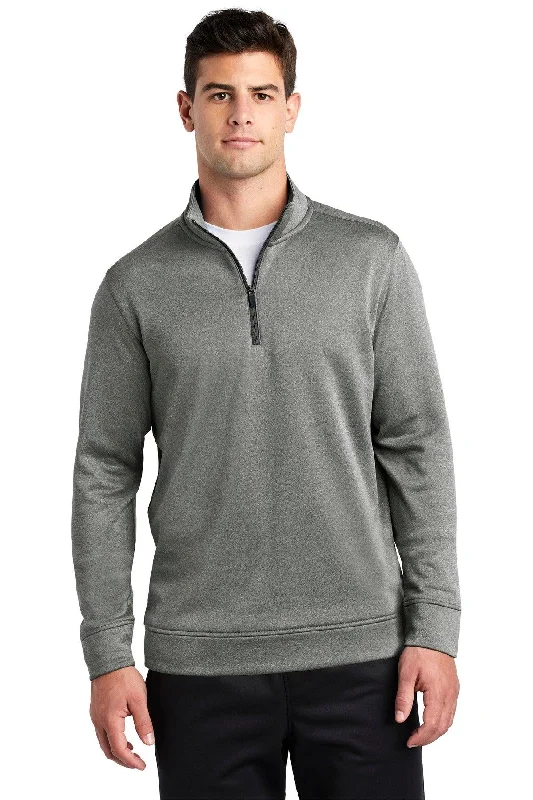 Sport-Tek  PosiCharge  Sport-Wick  Heather Fleece 1/4-Zip Pullover. ST263 Hoodies & Sweatshirts Combo