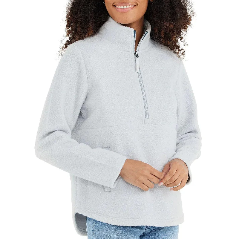 Free Fly Women's Bamboo Sherpa Fleece Half Zip Printed Sweatshirt Hoodie