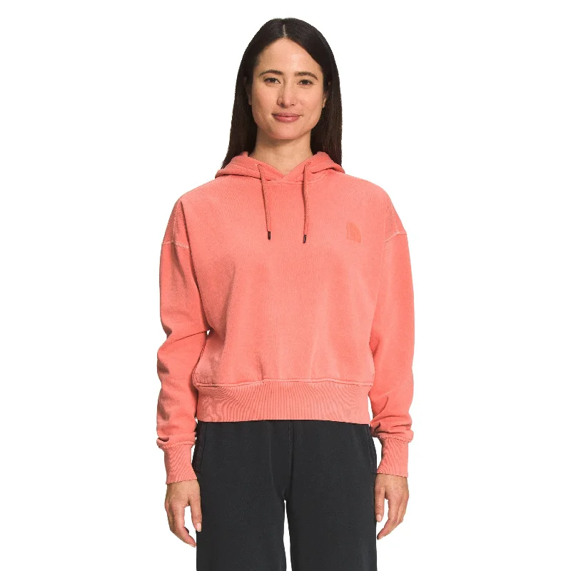 The North Face Women's Garment Dye Hoodie Cozy Sweatshirt Design