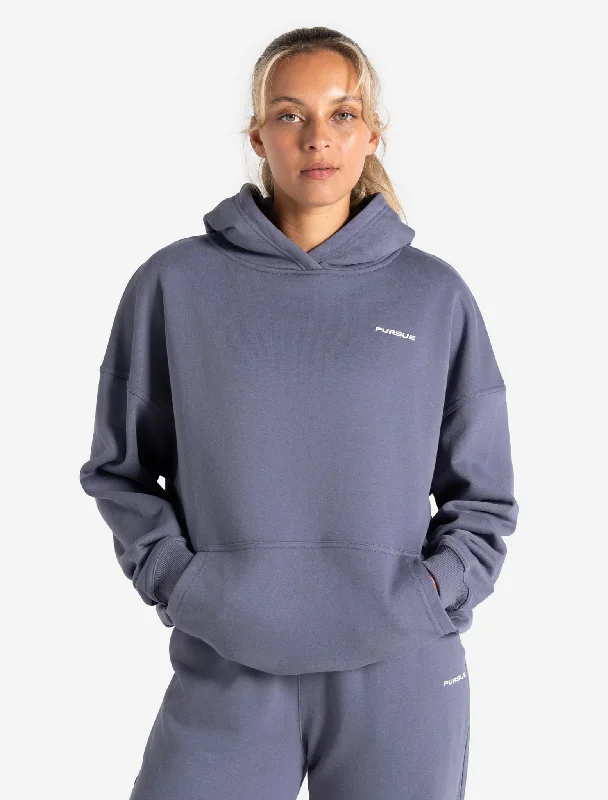 Oversized Hoodie - Blue Dusk Women's mid-range jackets