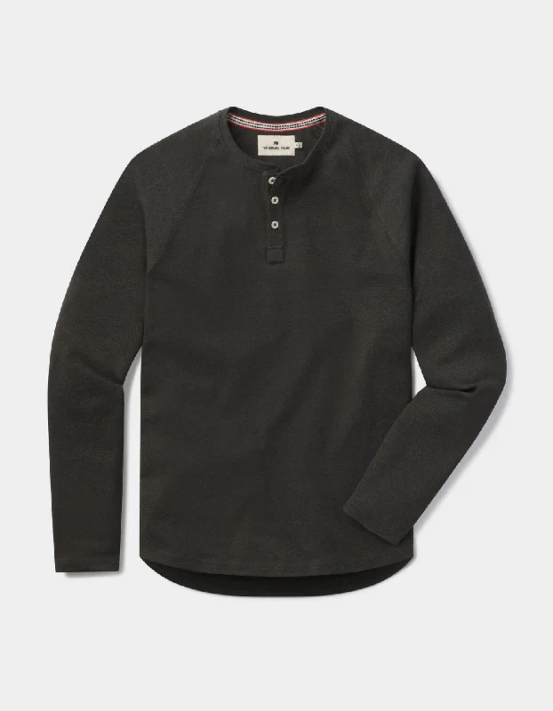 Puremeso Everyday Henley in Charcoal