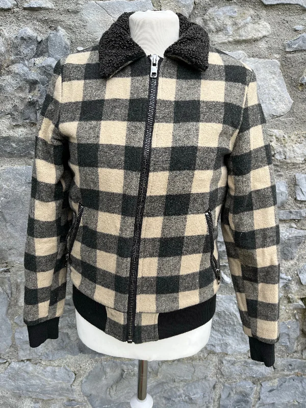 Black&beige check jacket   12-13y (152-158cm) Women's premium jackets