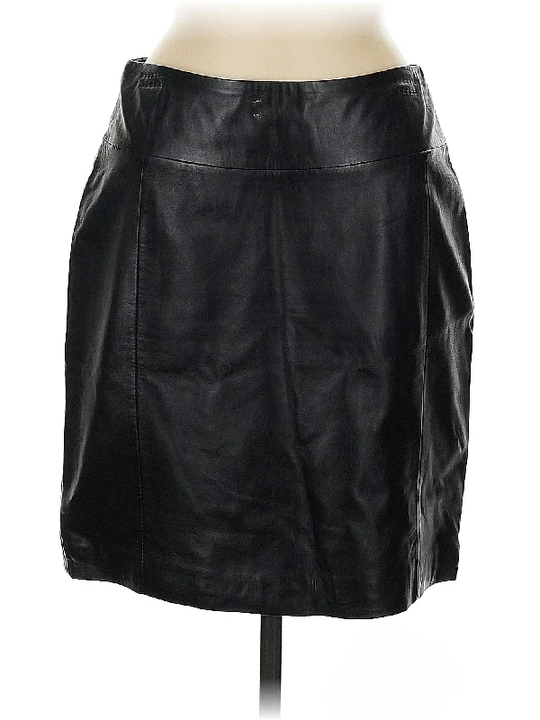 Faux Leather Skirt Classic Hoodie Sweatshirt