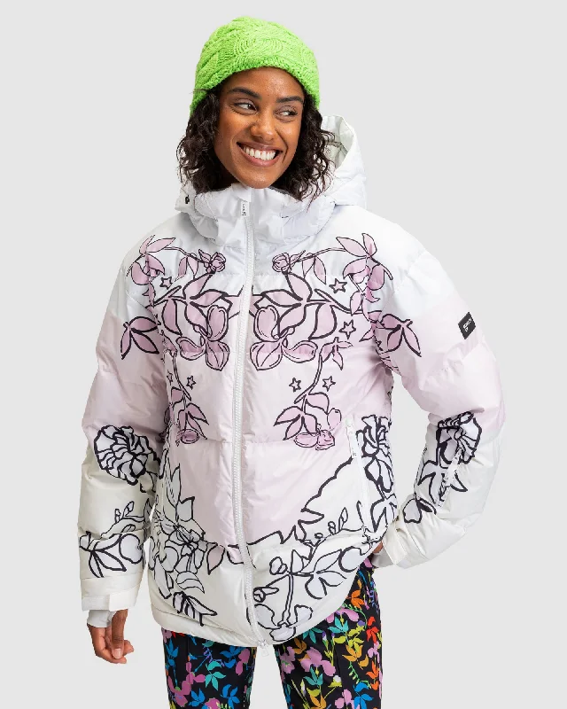 Womens Roxy X Rowley Puffer Snow Jacket Women's oversized jackets