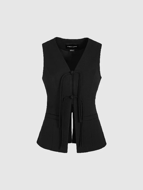 Skater V-Neck Glamor Vest