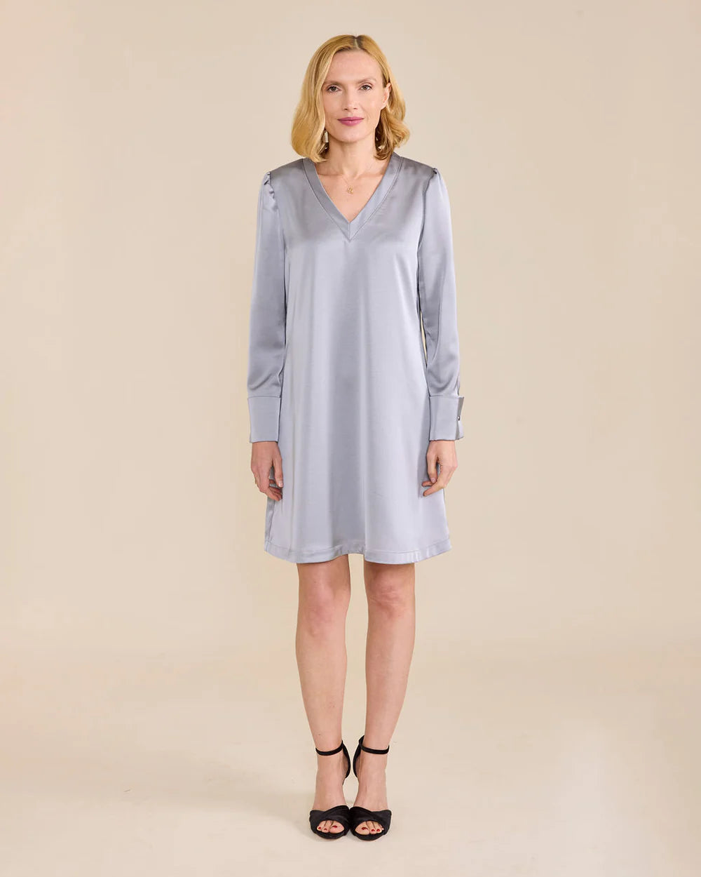 Alden Dress - Graphite Cotton mini dresses