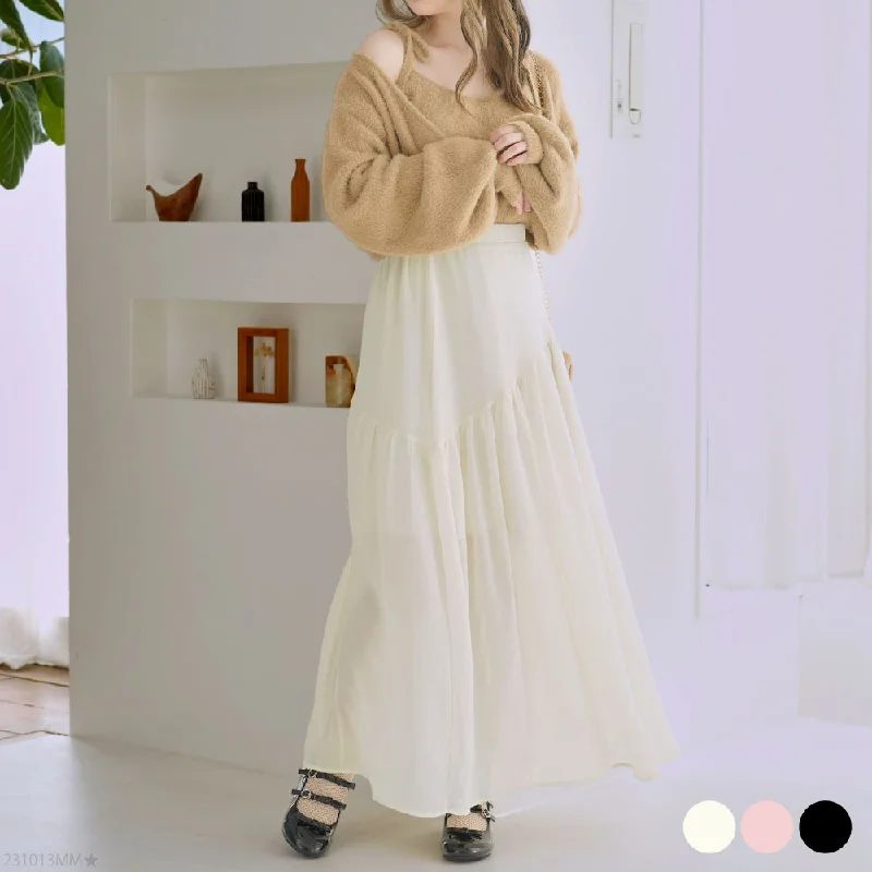 アシンメトリーティアードスカート Wedding guest unclassified skirts