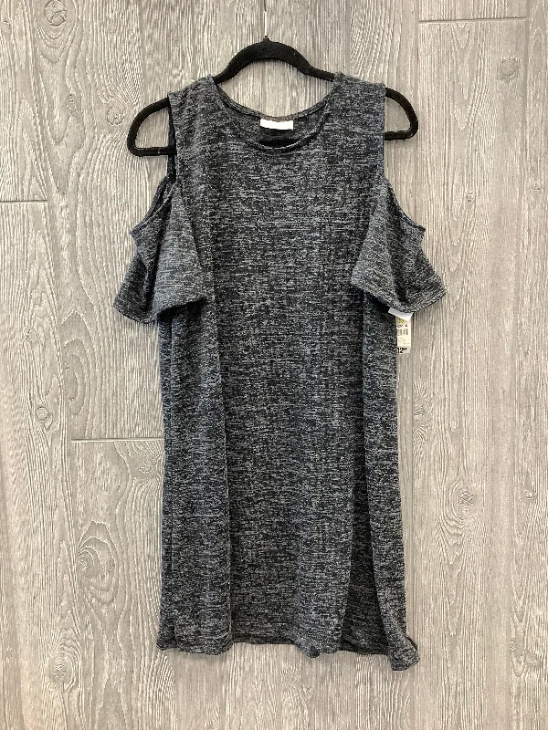 Dress Casual Midi By Bobbie Brooks In Grey, Size: 1x Sleeveless midi dresses