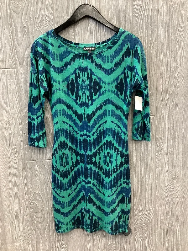 Dress Casual Midi By Express In Green, Size: Xs Best midi dresses for plus size