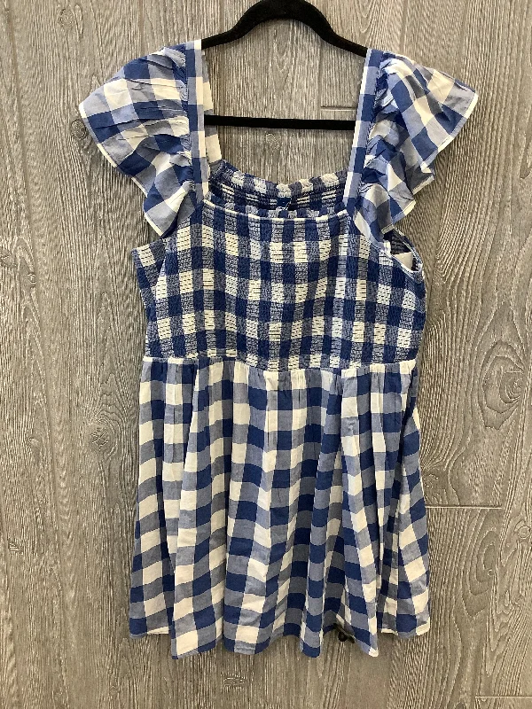 Dress Casual Midi By Old Navy In Plaid Pattern, Size: Xl Flowy midi dresses