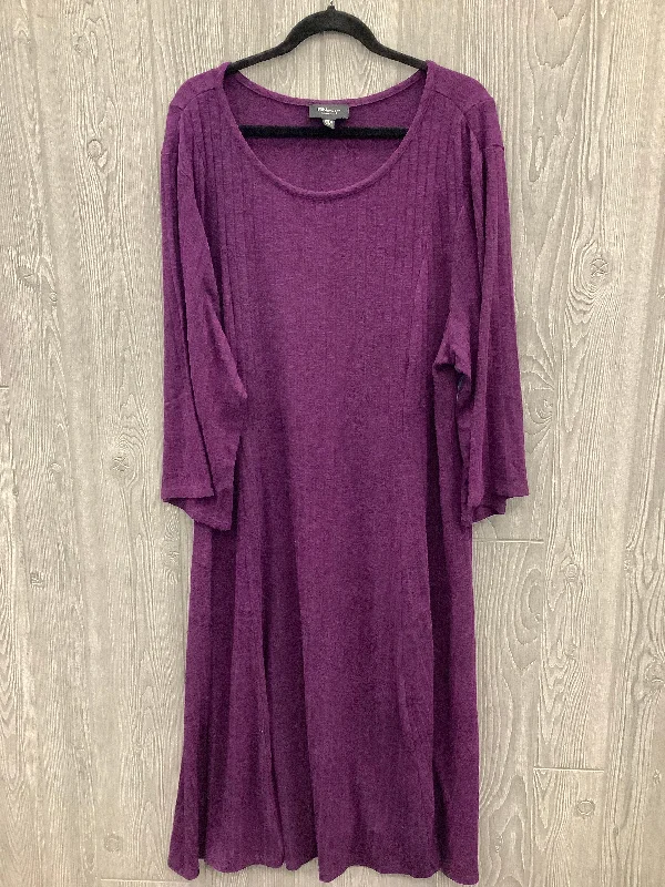 Dress Casual Midi By Ronnie Nicole In Purple, Size: 3x Boohoo midi dresses