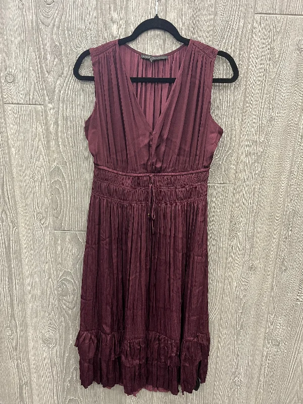 Dress Casual Midi By White House Black Market In Purple, Size: S Halter midi dresses