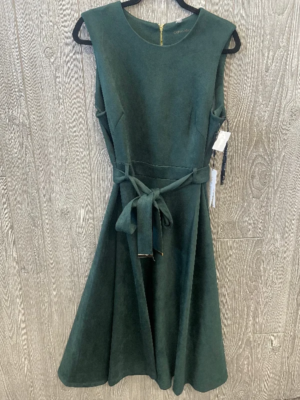 Dress Party Midi By Calvin Klein In Green, Size: L Prom midi dresses