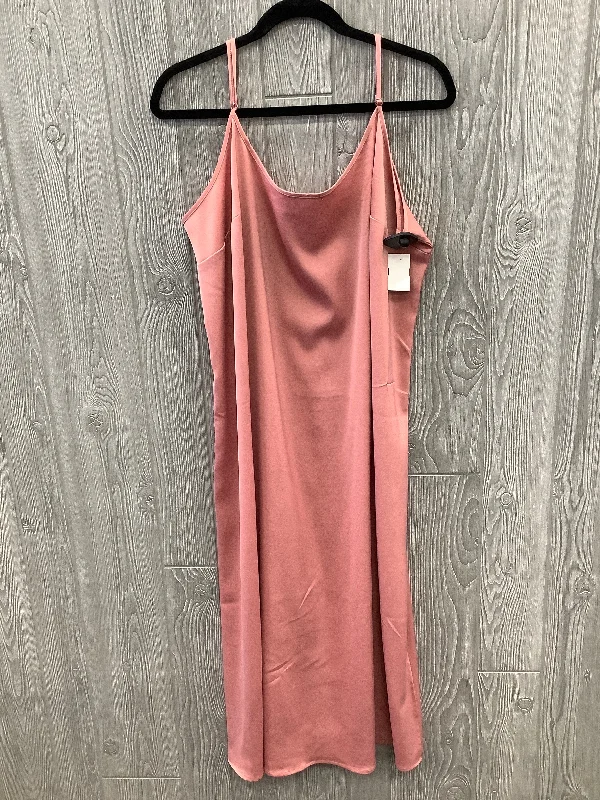 Dress Party Midi By Eloquii In Pink, Size: Xl Best midi dresses for summer vacation