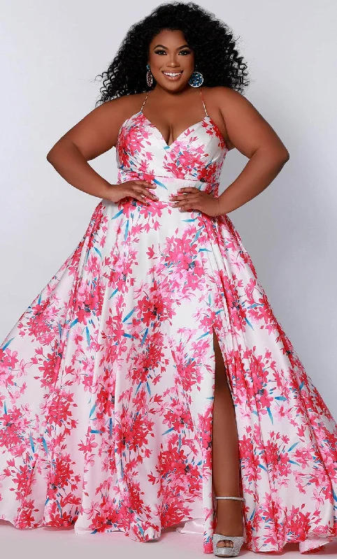 Sydney's Closet - CE2206 Floral Sleeveless Maxi Dress Budget-friendly maxi dresses