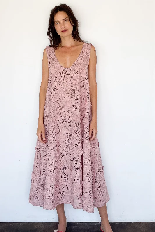 Rosé 3D Floral Tank Dress ASOS floral dresses