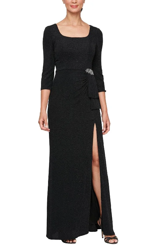 Alex Evenings 8127800 - Quarter Sleeve Sheath Formal Gown Earthy tone unclassified dresses Alex Evenings 8127800 - Quarter Sleeve Sheath Formal Gown Earthy tone unclassified dresses