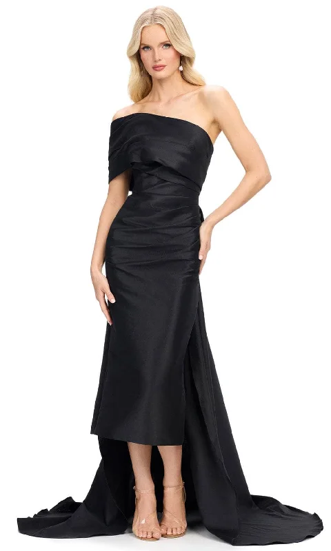 Ashley Lauren 11727 - Bow Draped Sheath Evening Gown Anniversary unclassified dresses Ashley Lauren 11727 - Bow Draped Sheath Evening Gown Anniversary unclassified dresses