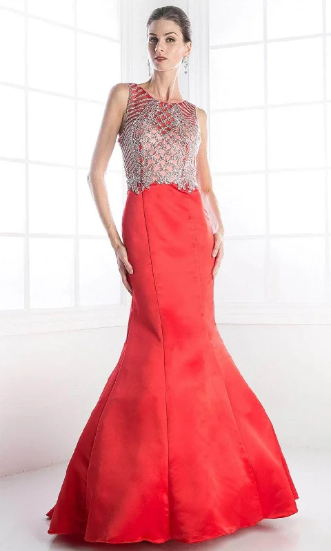 Cinderella Divine C238 - Beaded Cutout Back Evening Gown Party unclassified dresses