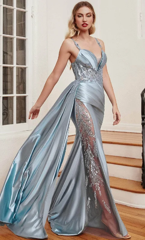 Cinderella Divine CDS417 - Embellished Sash Prom Dress Sleeveless unclassified dresses Cinderella Divine CDS417 - Embellished Sash Prom Dress Sleeveless unclassified dresses