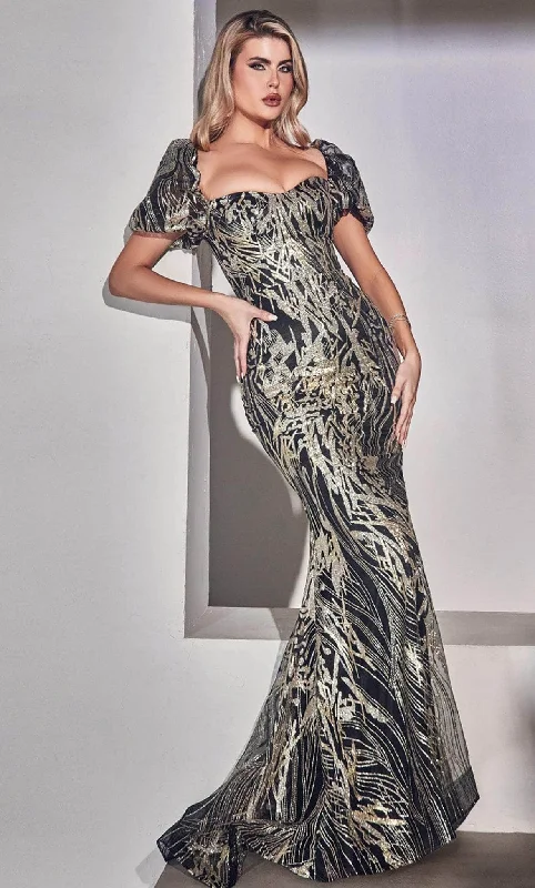 Cinderella Divine J833 - Puff Sleeves Mermaid Evening Gown Y2K unclassified dresses