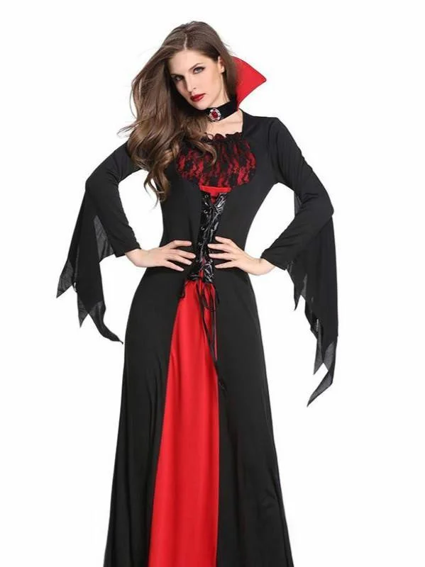 Cosplay Costumes Black Halloween EasterHorror Game Dresses In Women Girls Halloween Vampire Demon Performance Playing Costumes Minimalist unclassified dresses