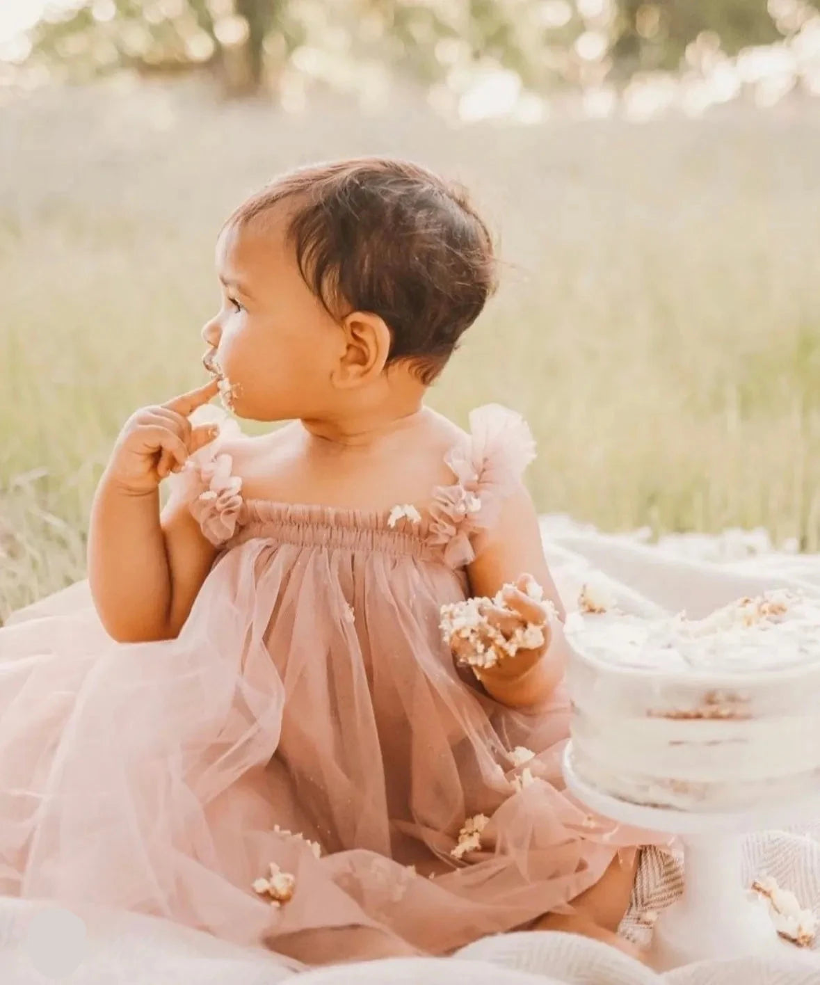 Daphne Dress in Dusty Rose Tiered unclassified dresses