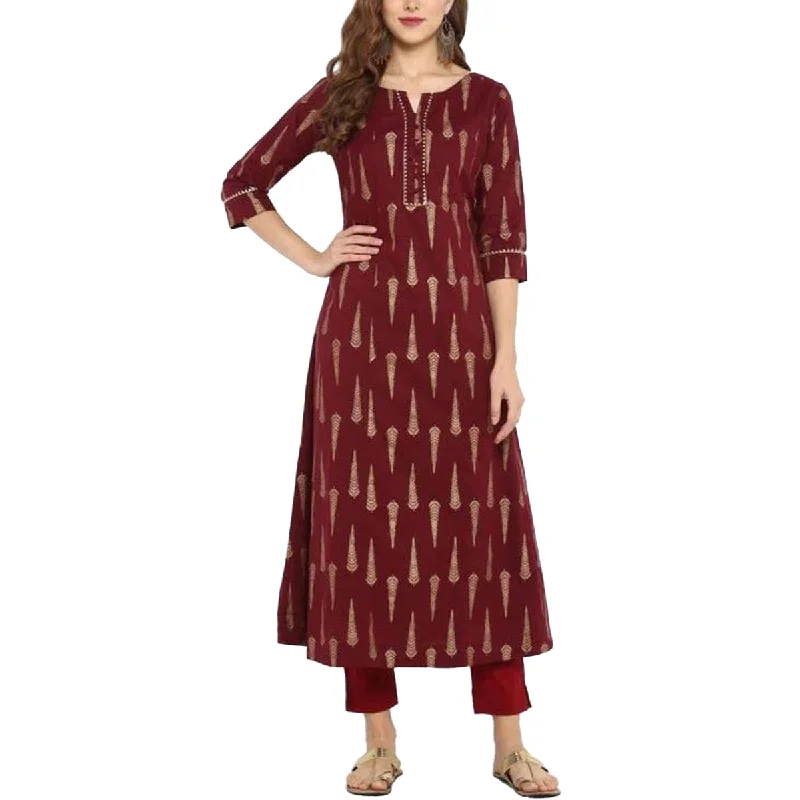 Ghazi fabric Unstitched Gull - E- Marjaan winter Linen collection  Dress 2 piece for women  Maroon GMF5725-1/2312 Lounge unclassified dresses