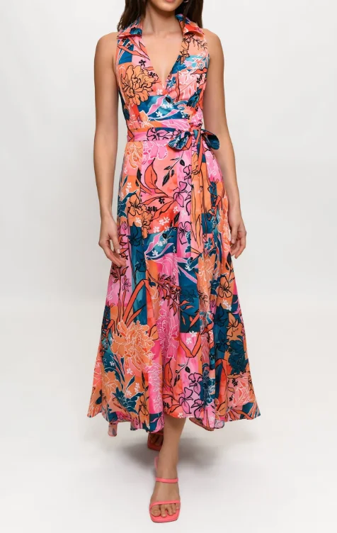 Hutch Vela Dress - Vibrant Boho Botanical Lounge unclassified dresses