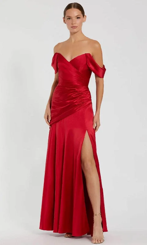 Ieena Duggal 56037 - Ruched Detail Off-Shoulder Prom Gown Elegant unclassified dresses