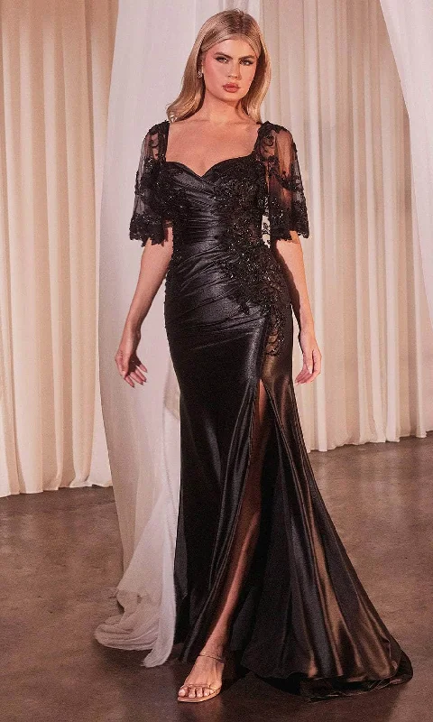 Ladivine CDS499 - Embroidered Ruched Bodice Prom Dress Comfortable unclassified dresses Ladivine CDS499 - Embroidered Ruched Bodice Prom Dress Comfortable unclassified dresses