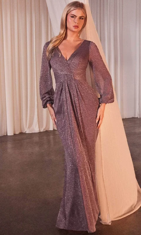 Ladivine CK2141 - Surplice V-Neck Ruched Prom Dress Trendy new unclassified dresses