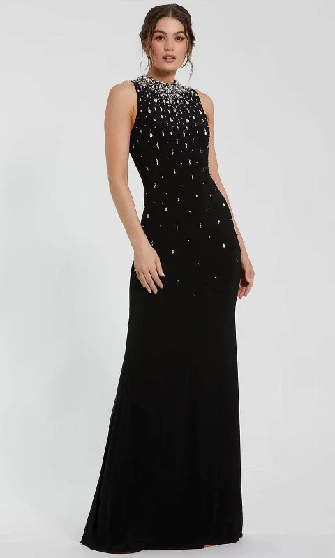 Mac Duggal 2260 - Beaded Sleeveless Prom Gown Halter unclassified dresses