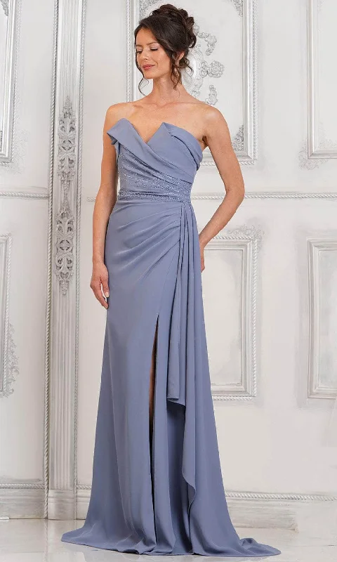 Marsoni by Colors MV1304 - Strapless High Slit Prom Dress Gothic unclassified dresses Marsoni by Colors MV1304 - Strapless High Slit Prom Dress Gothic unclassified dresses