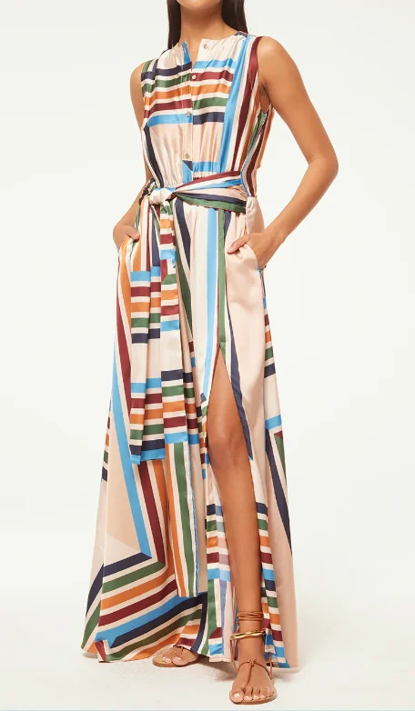Misa Anabella Dress - San Miguel Stripe Preppy unclassified dresses