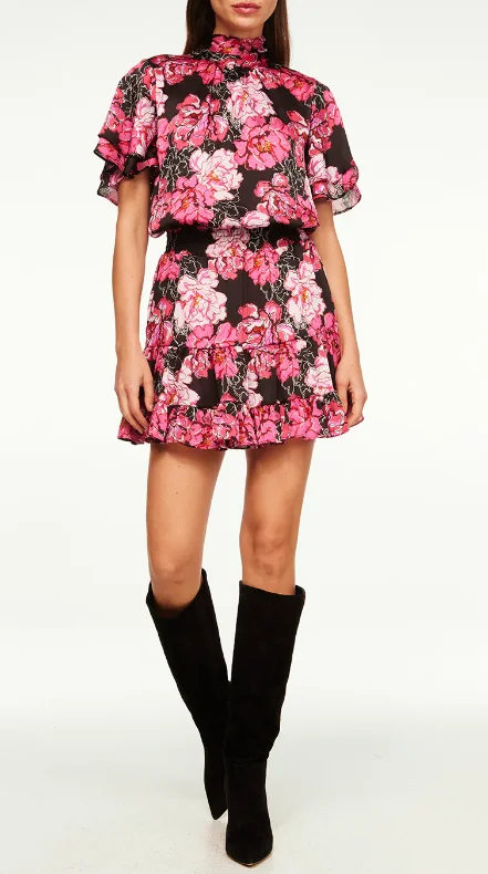Misa Saffie Dress - Pink Peony Knitted unclassified dresses