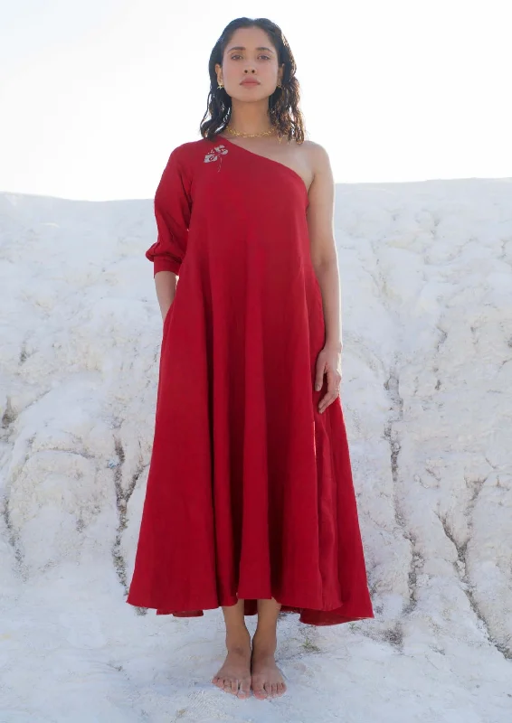 Ruby red ombre dress Sleeveless unclassified dresses