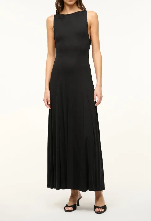 Staud Gramercy Dress - Black Smocked unclassified dresses