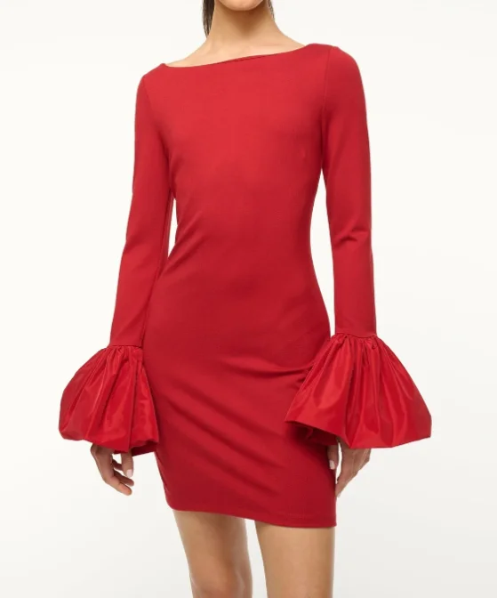 Staud Hawthorne Dress - Rouge Stretchy unclassified dresses