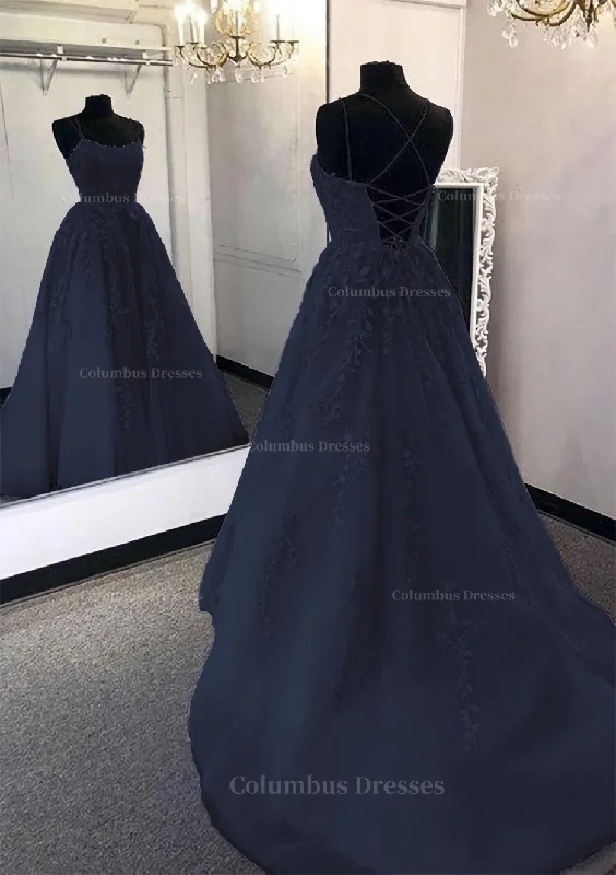 Ball Gown Scoop Neck Long/Floor-Length Tulle Prom Dress Formal Maxi Outfit