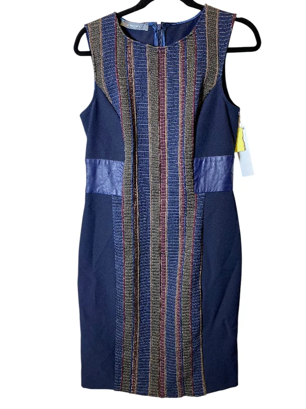 Dress Casual Midi By Sandro In Navy, Size: S Vintage Printed Skirt