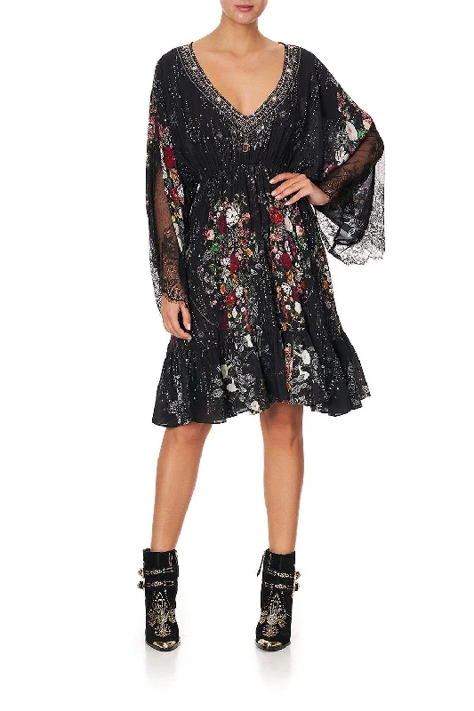 SHORT DRESS WITH LACE SLEEVE TO THE GYPSY Lace Cocktail Dress