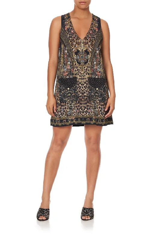 V NECK SHIFT DRESS ABINGDON PALACE Lace Dress Bohemian